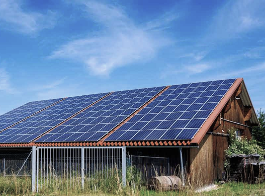 Installation photovoltaïque sur bâtiment professionnel